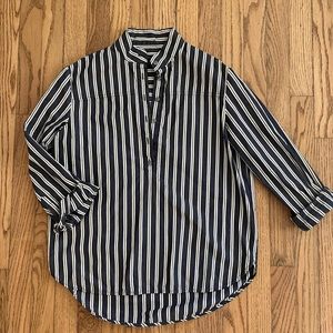 J.Crew (Navy Blue and White) (size 4)